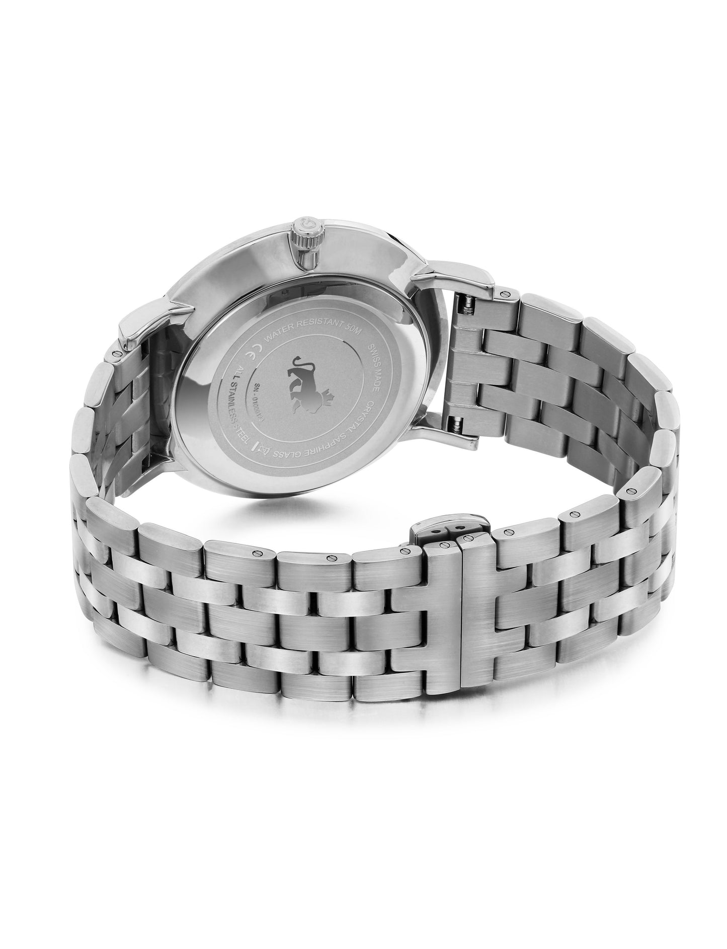 Solaris Lugano Vasa Link 38mm Silver Navy
