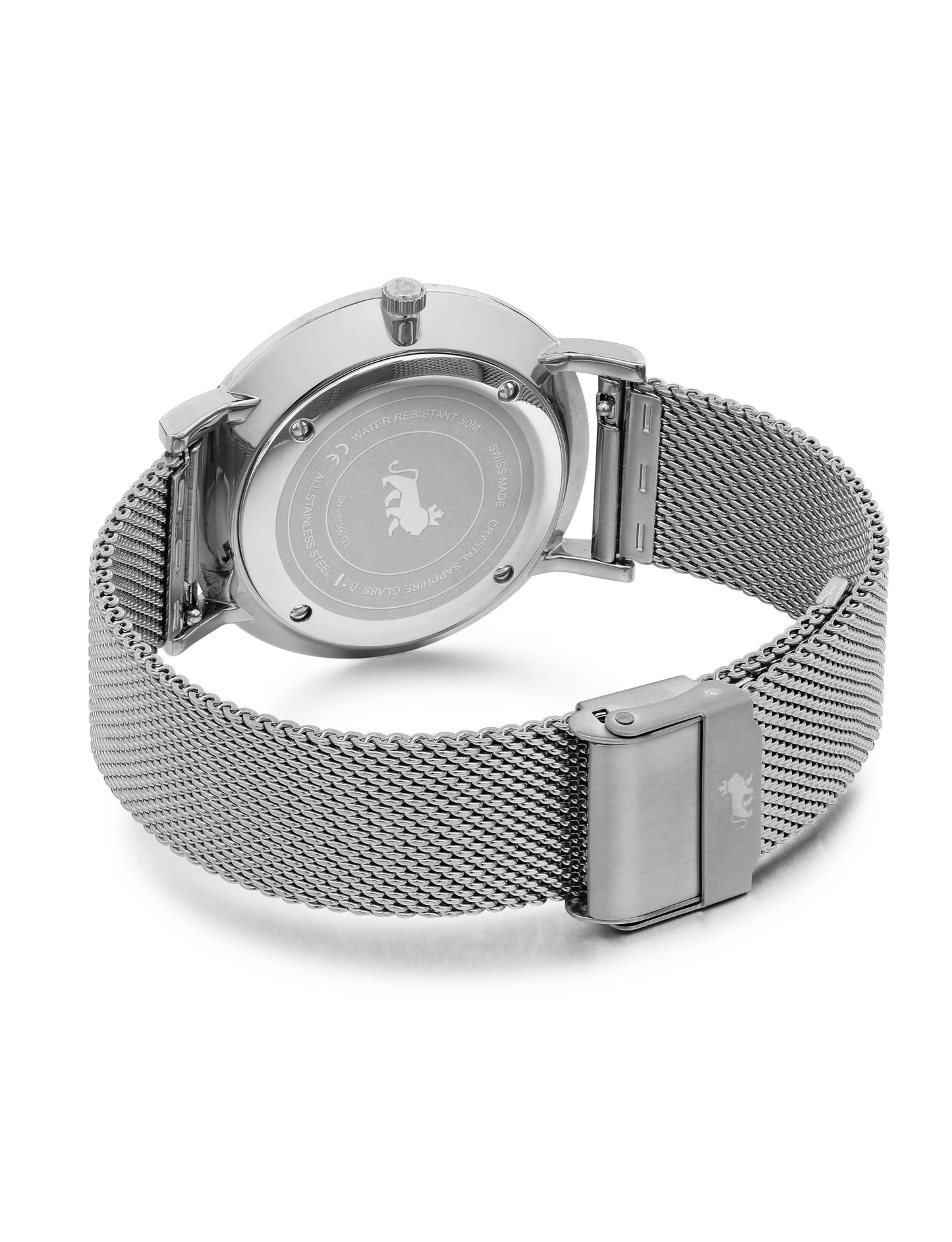 Sloan Diamond Milanese 40mm Silver Black