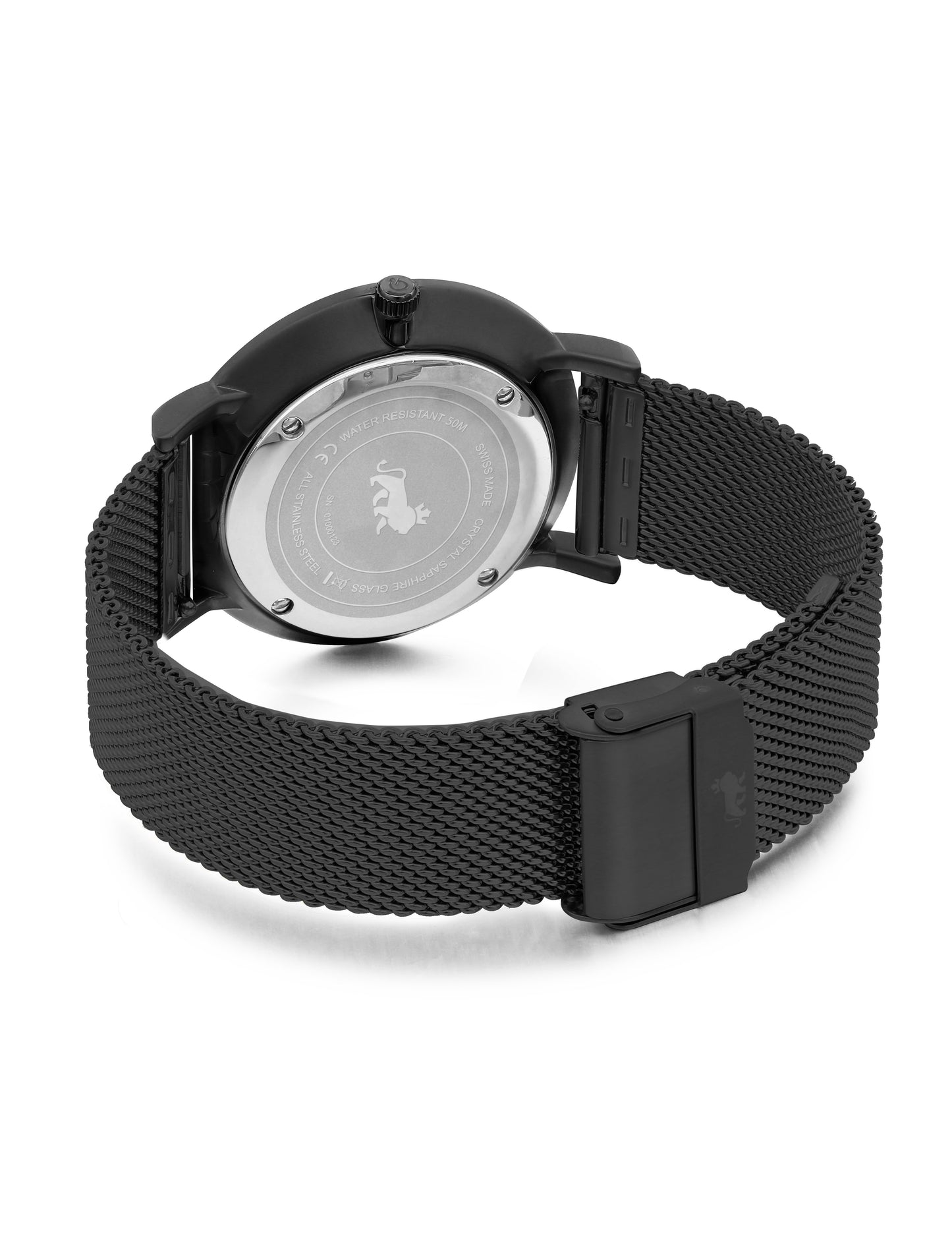 Sloan Guilloche Milanese 40mm Black