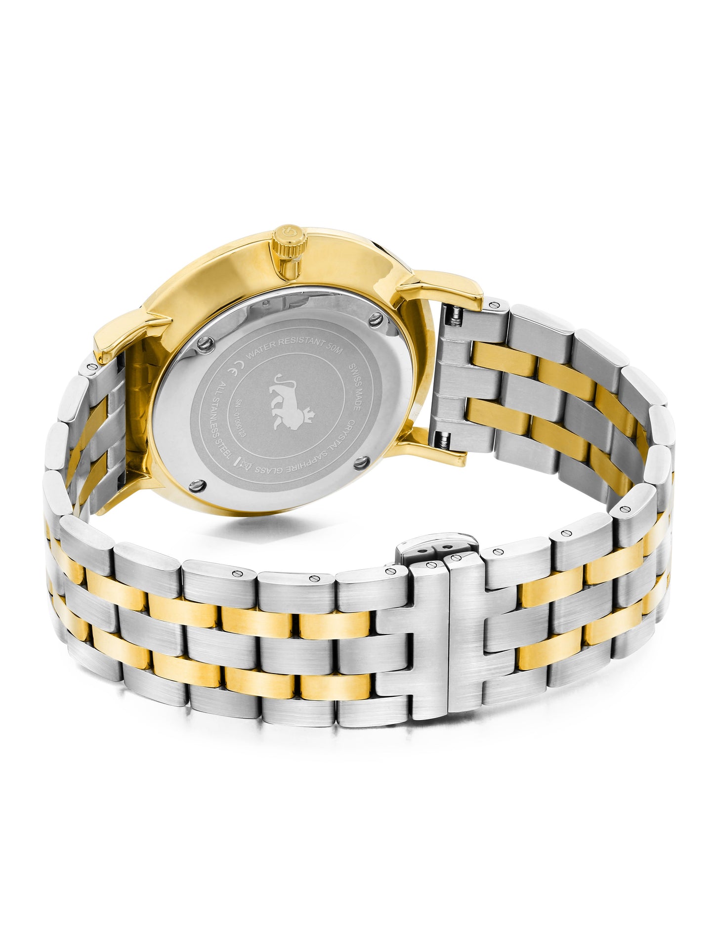 Bernadotte Lugano Vasa Link 40mm Gold Pearl
