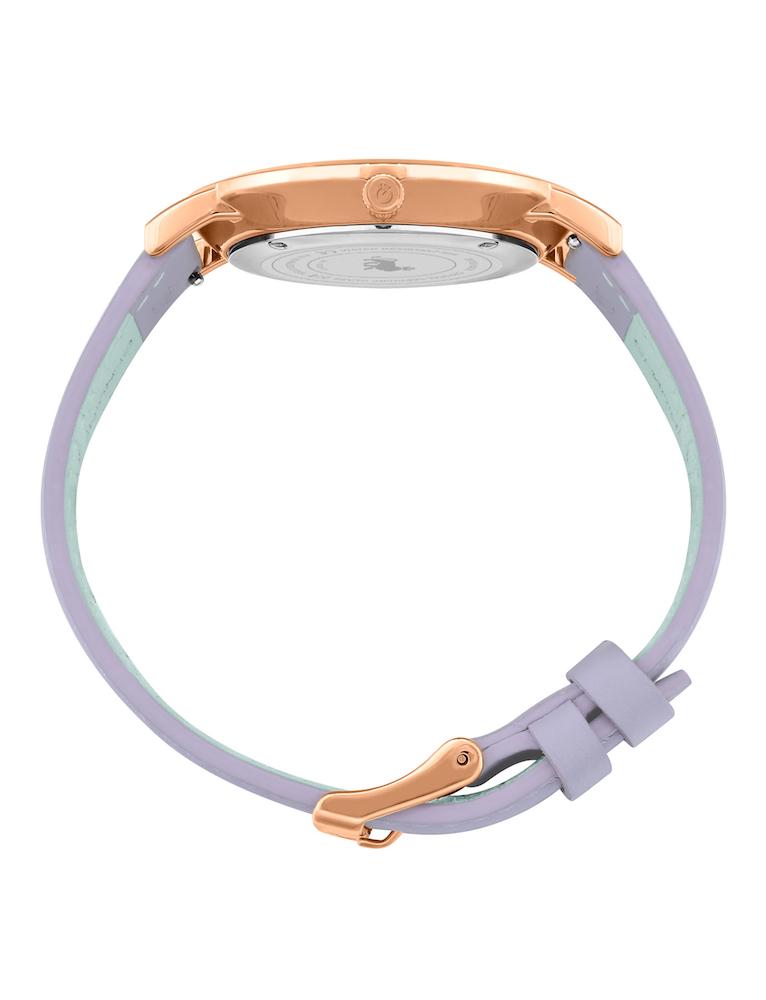 Solaris Lugano Leather 40mm Rose Gold Purple