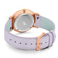Solaris Lugano Leather 40mm Rose Gold Purple