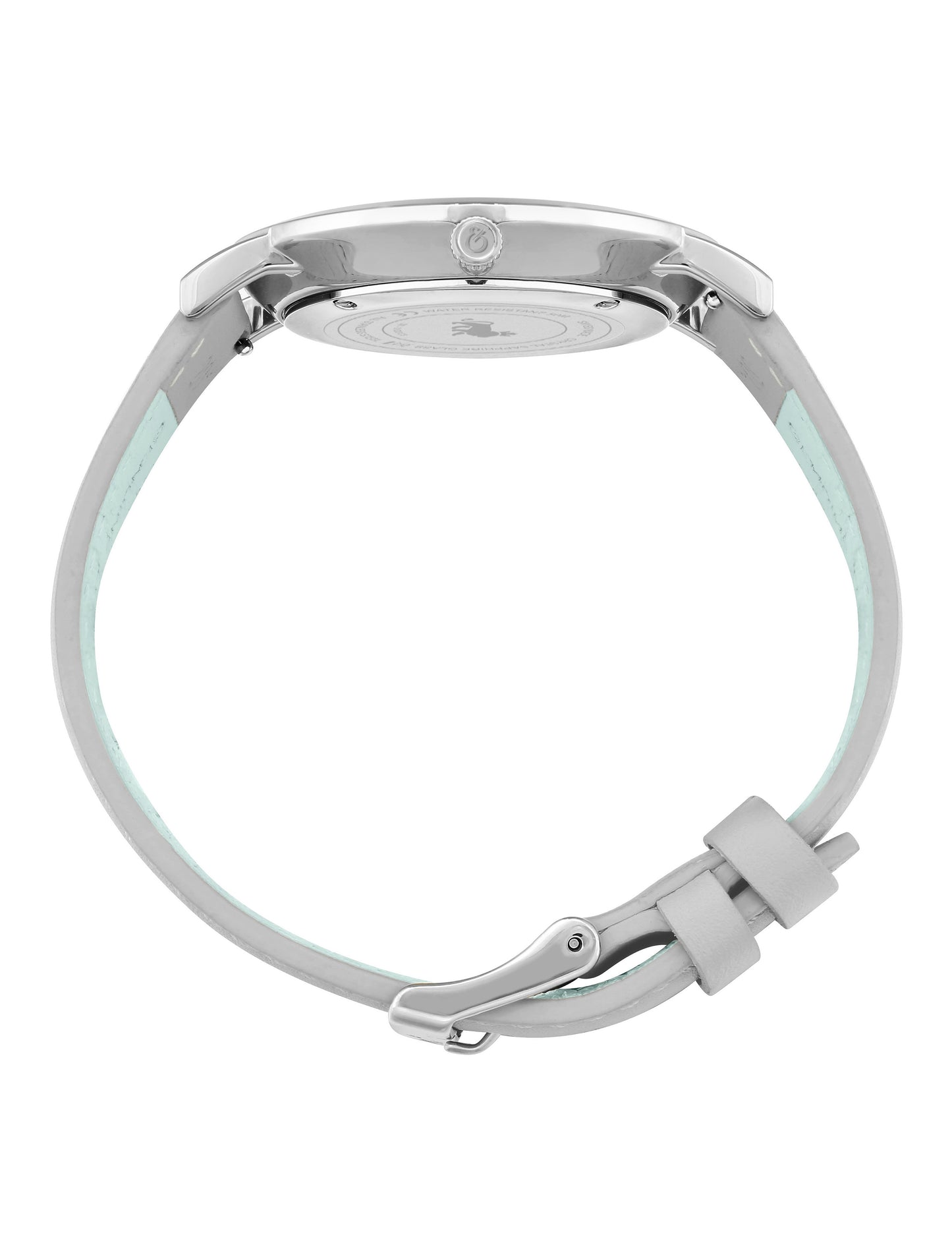 Solaris Lugano Leather 38mm Silver Navy