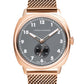 Meridian  Milanese 38mm Rose Gold Charcoal