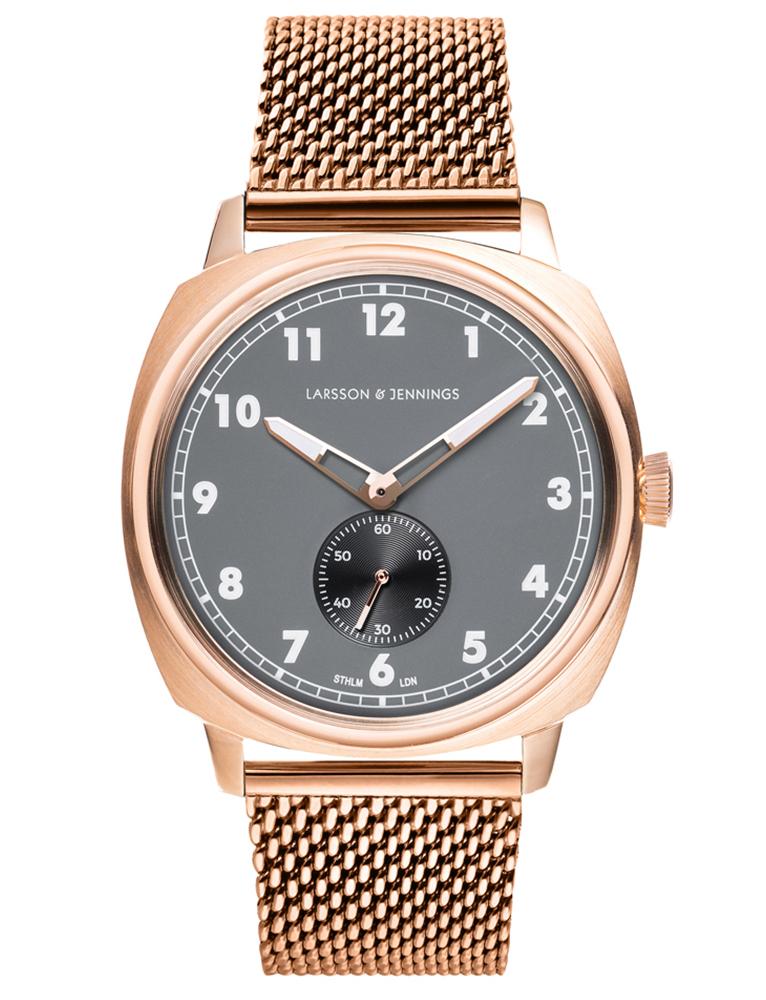 Meridian  Milanese 38mm Rose Gold Charcoal