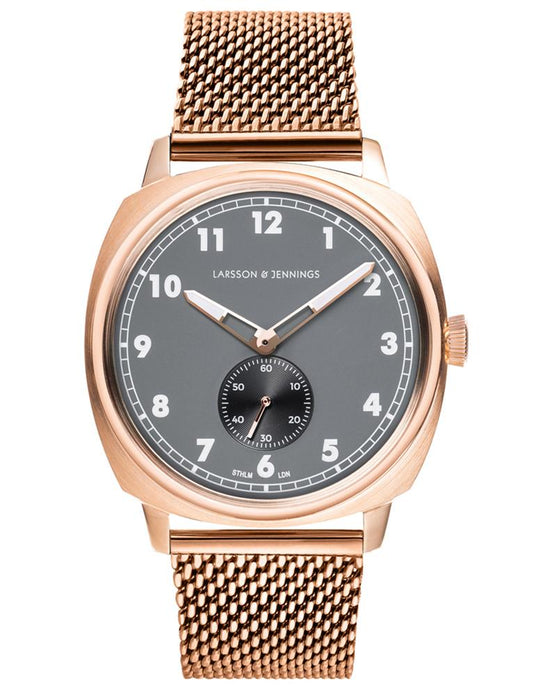 Meridian  Milanese 38mm Rose Gold Charcoal