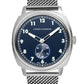 Meridian Milanese 38mm Silver Navy