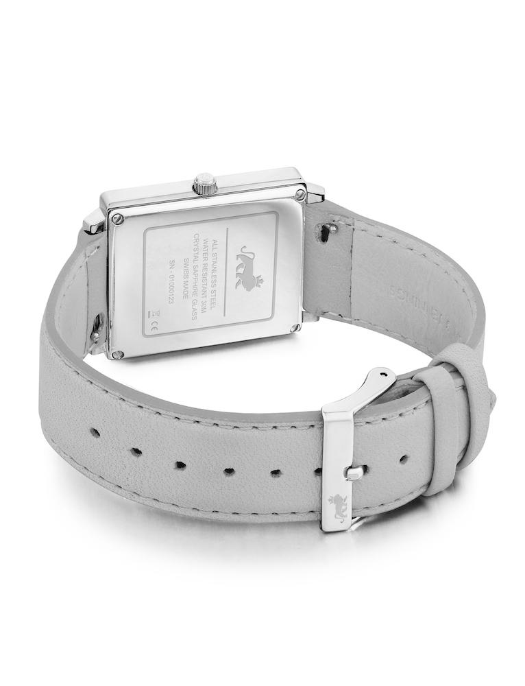 Solaris Norse Leather 40mm Silver Blue