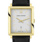 Norse Black Leather 40mm Gold Satin-White