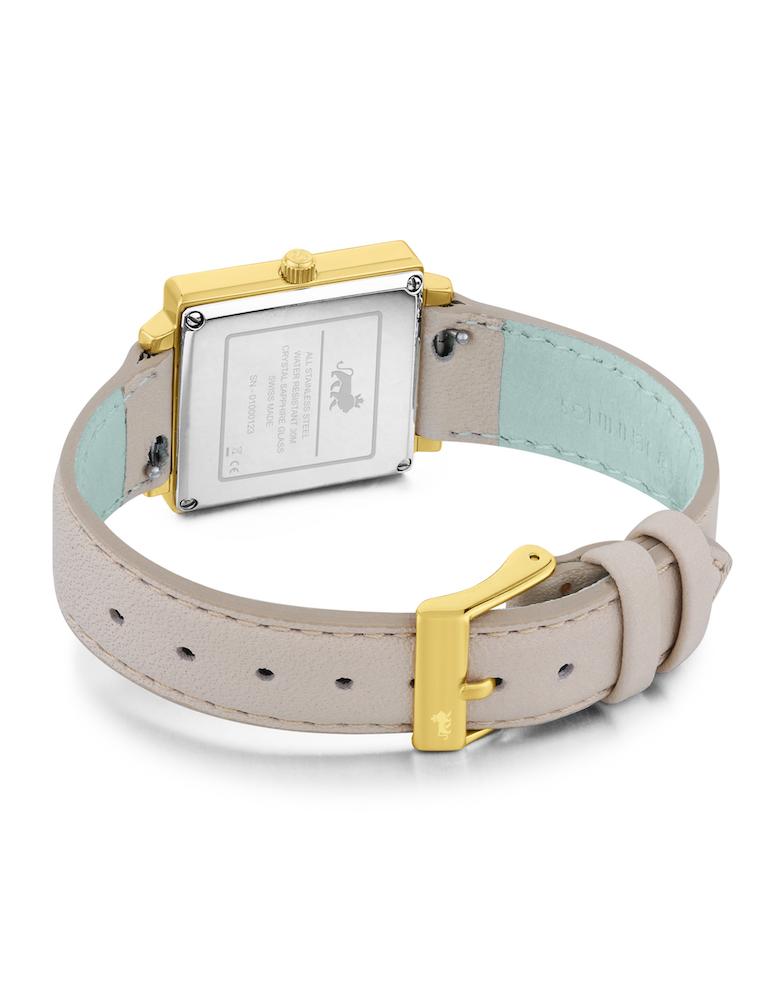 Solaris Norse Leather 34mm Gold Red