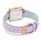 Solaris Norse Leather 34mm Rose Gold Purple