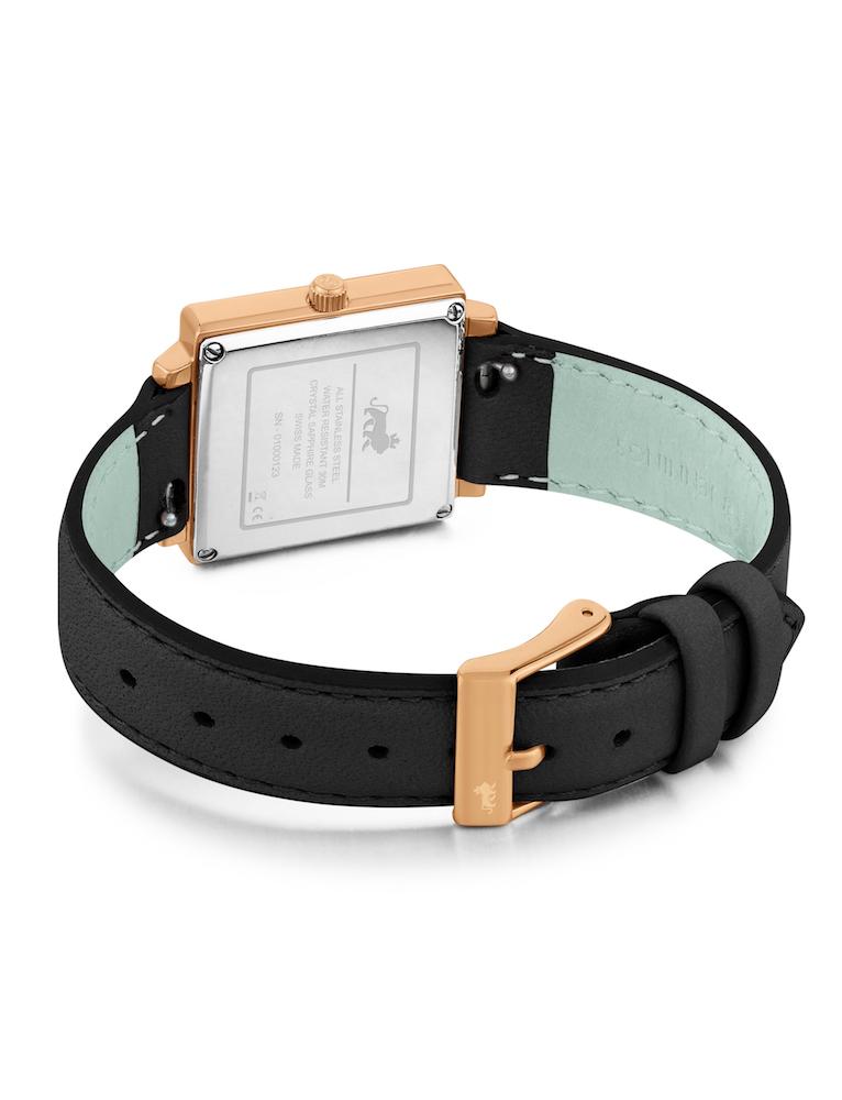 Bernadotte Norse Leather 34mm Rose Gold Pearl