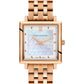 Bernadotte Norse Vasa Link 34mm Rose Gold Pearl