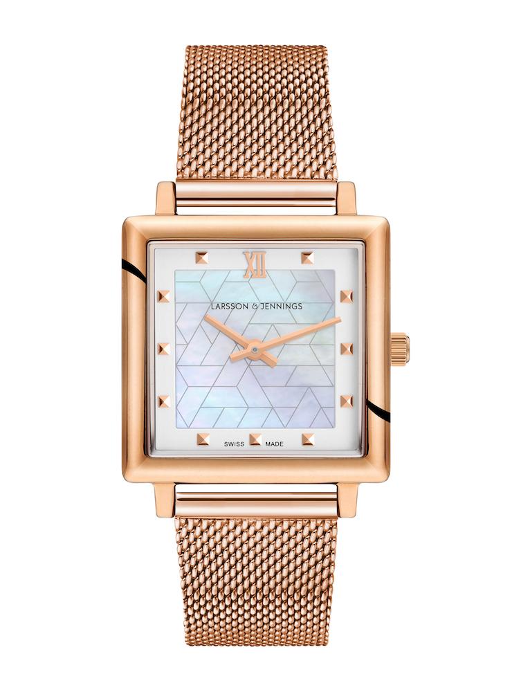 Bernadotte Norse Milanese 34mm Rose Gold Pearl