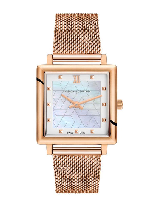 Bernadotte Norse Milanese 34mm Rose Gold Pearl