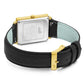 Norse Black Leather 40mm Gold Black