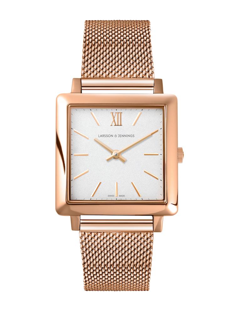 Norse Milanese 34mm Rose Gold Satin-White