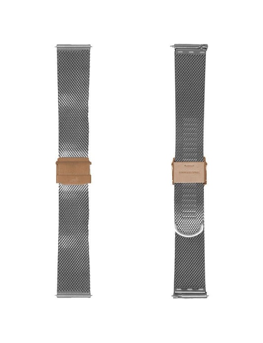 20mm Silver/Rose Gold Milanese Strap