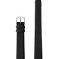 12mm Black Suede Strap with Silver Buckle