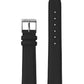 16mm Black Strap with Silver Buckle