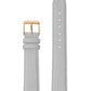 18mm Light Grey Strap with Rose Gold Buckle