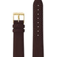 18mm Brown Strap with Gold Buckle