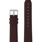 18mm Brown Strap with Silver Buckle