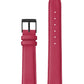 18mm Red Strap with Black Buckle