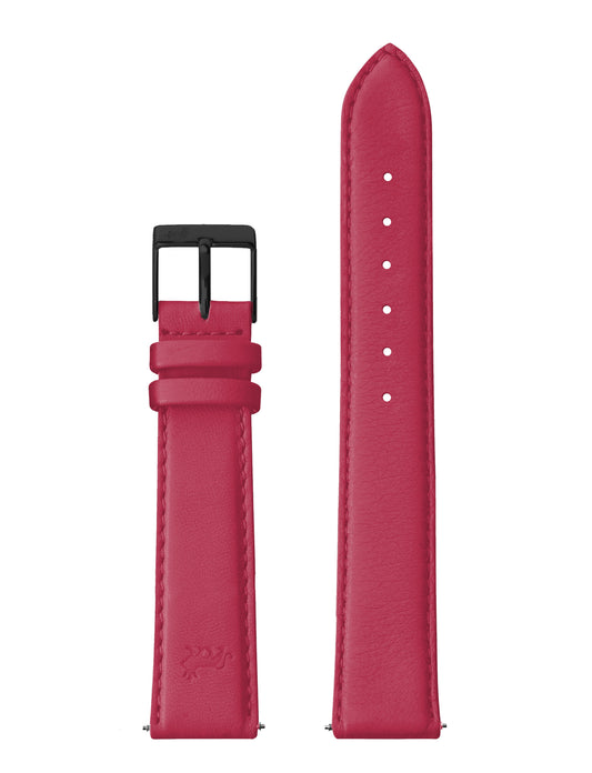18mm Red Strap with Black Buckle