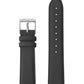 18mm Charcoal Grey Strap with Silver Buckle