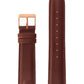 20mm Brown Strap with Rose Gold Buckle