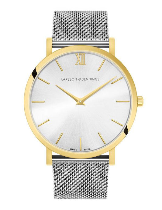 Solaris Lugano Milanese 40mm Gold White