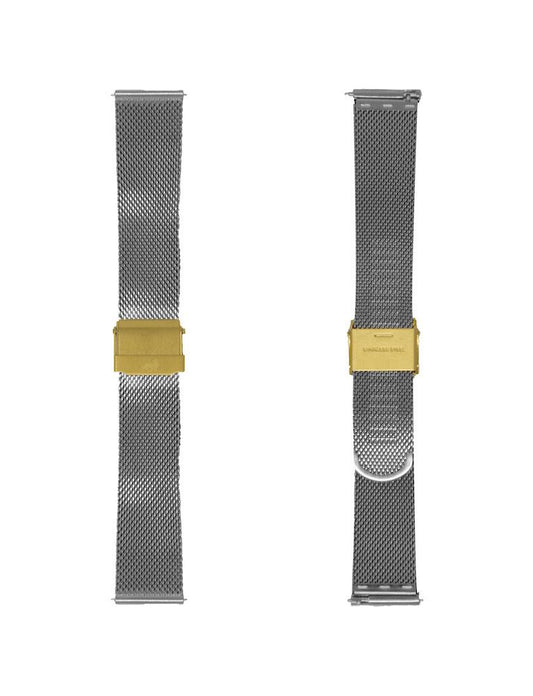 20mm Silver Gold Milanese Strap
