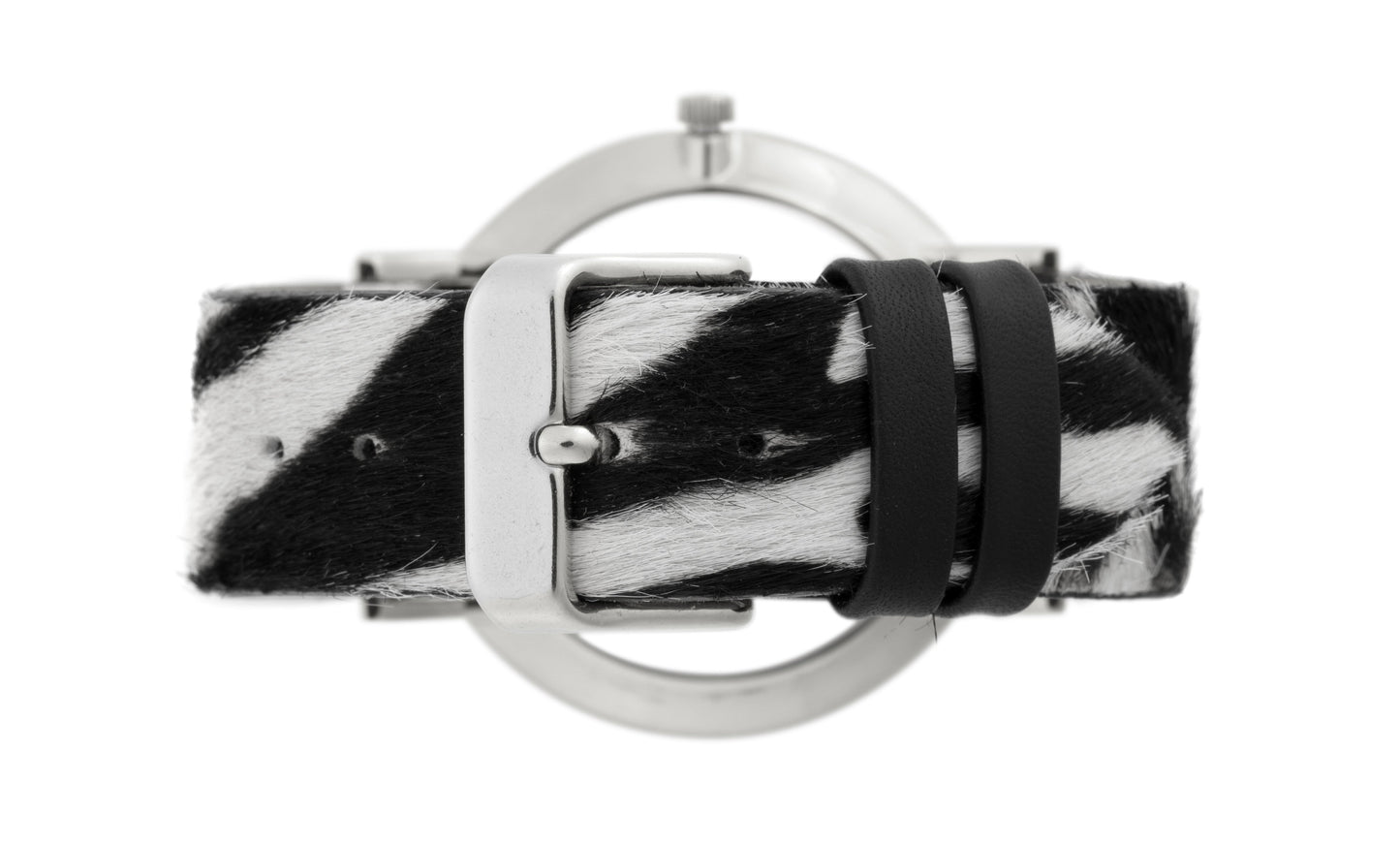 WILD LUGANO 40MM SILVER WHITE ZEBRA