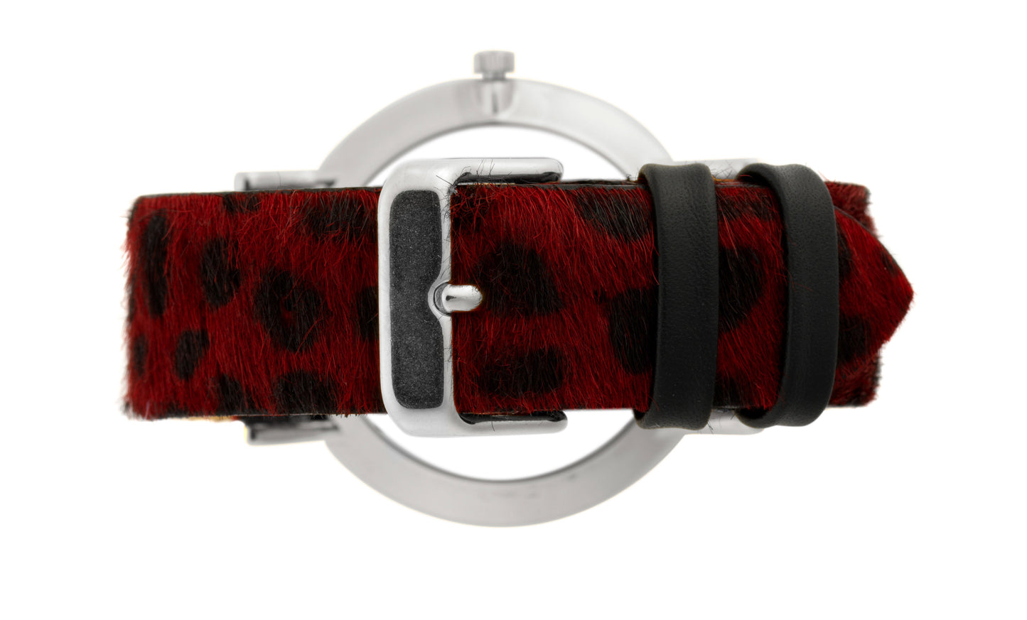 WILD LUGANO 40MM SILVER WHITE RED-CHEETAH