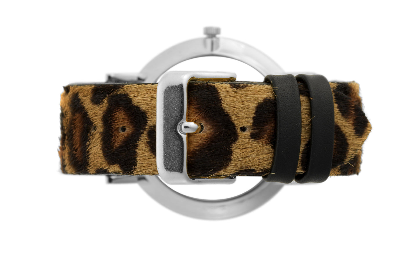 WILD LUGANO 40MM SILVER WHITE LEOPARD