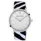 WILD LUGANO 40MM SILVER WHITE ZEBRA