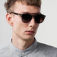 Grey Havana Aviator Sunglasses