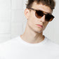 Light Havana Aviator Sunglasses