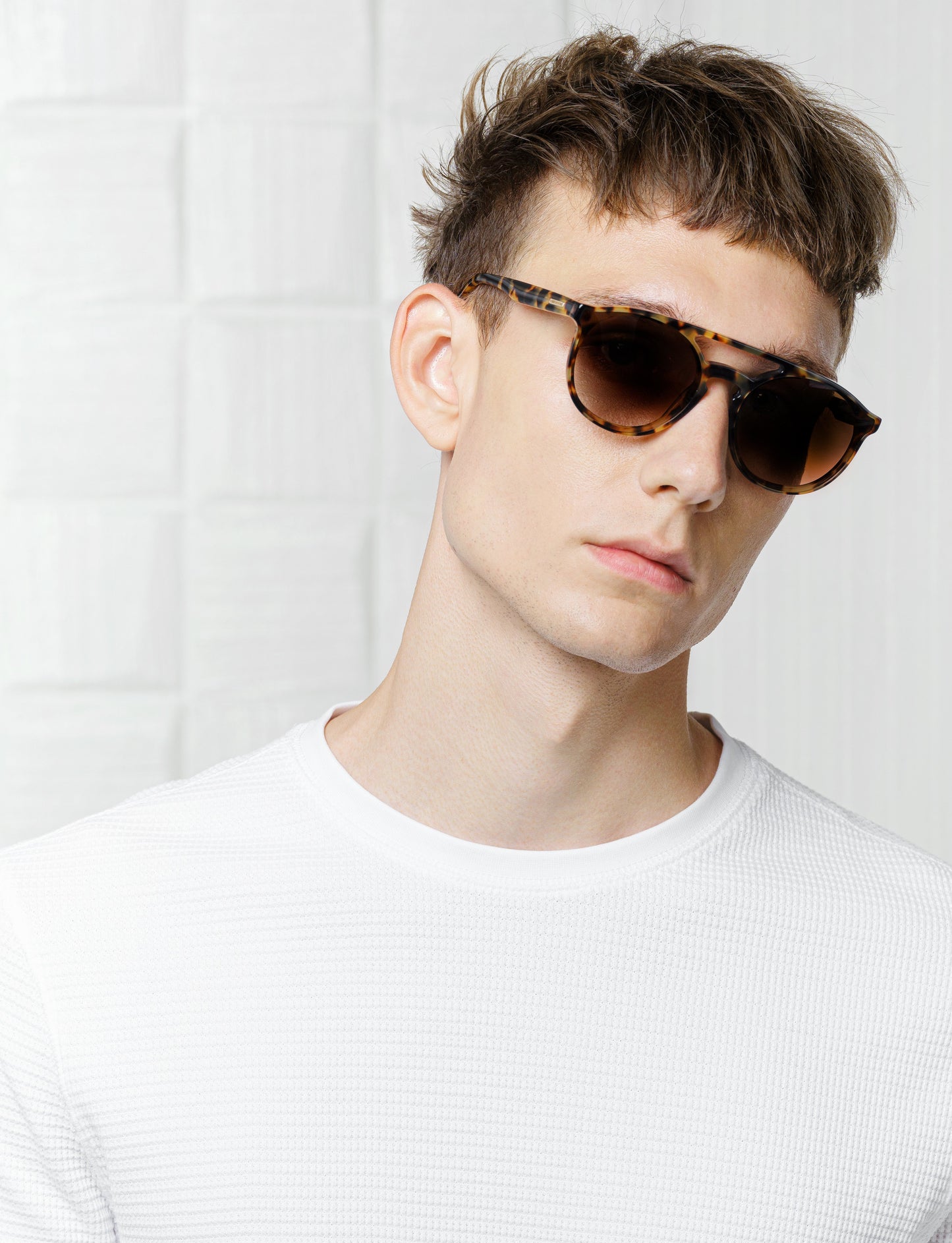 Light Havana Aviator Sunglasses
