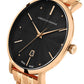 Aurora Vasa Link 26mm Rose Gold Black