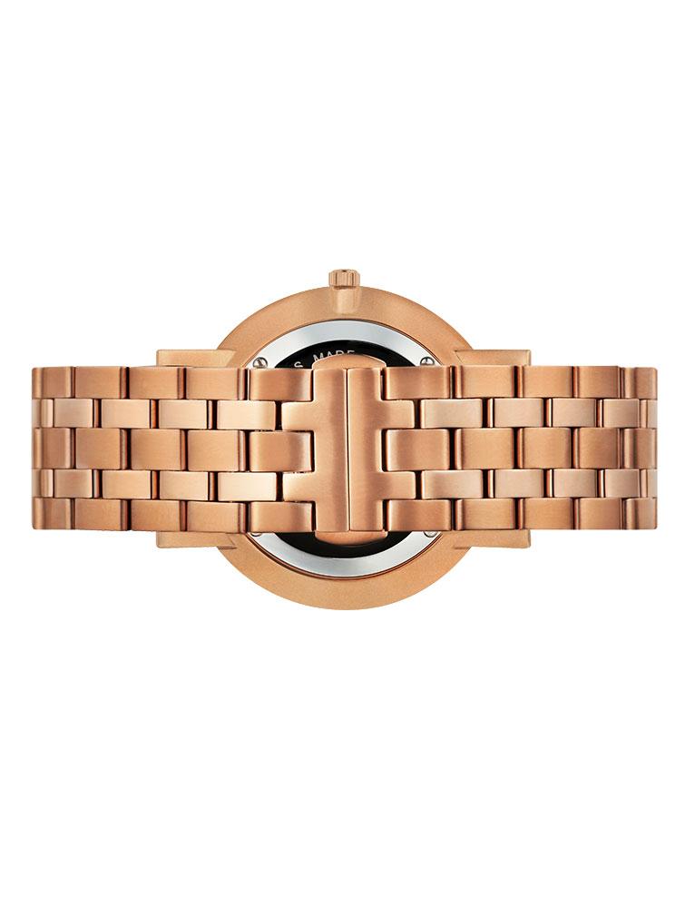 Aurora Vasa Link 26mm Rose Gold Black
