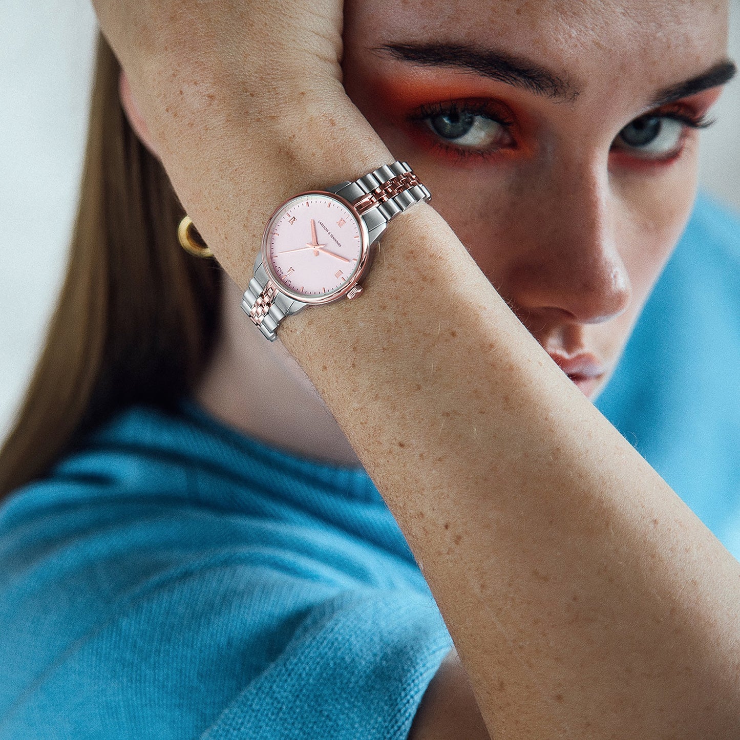 Vivid Link 30mm Rose Gold Pink